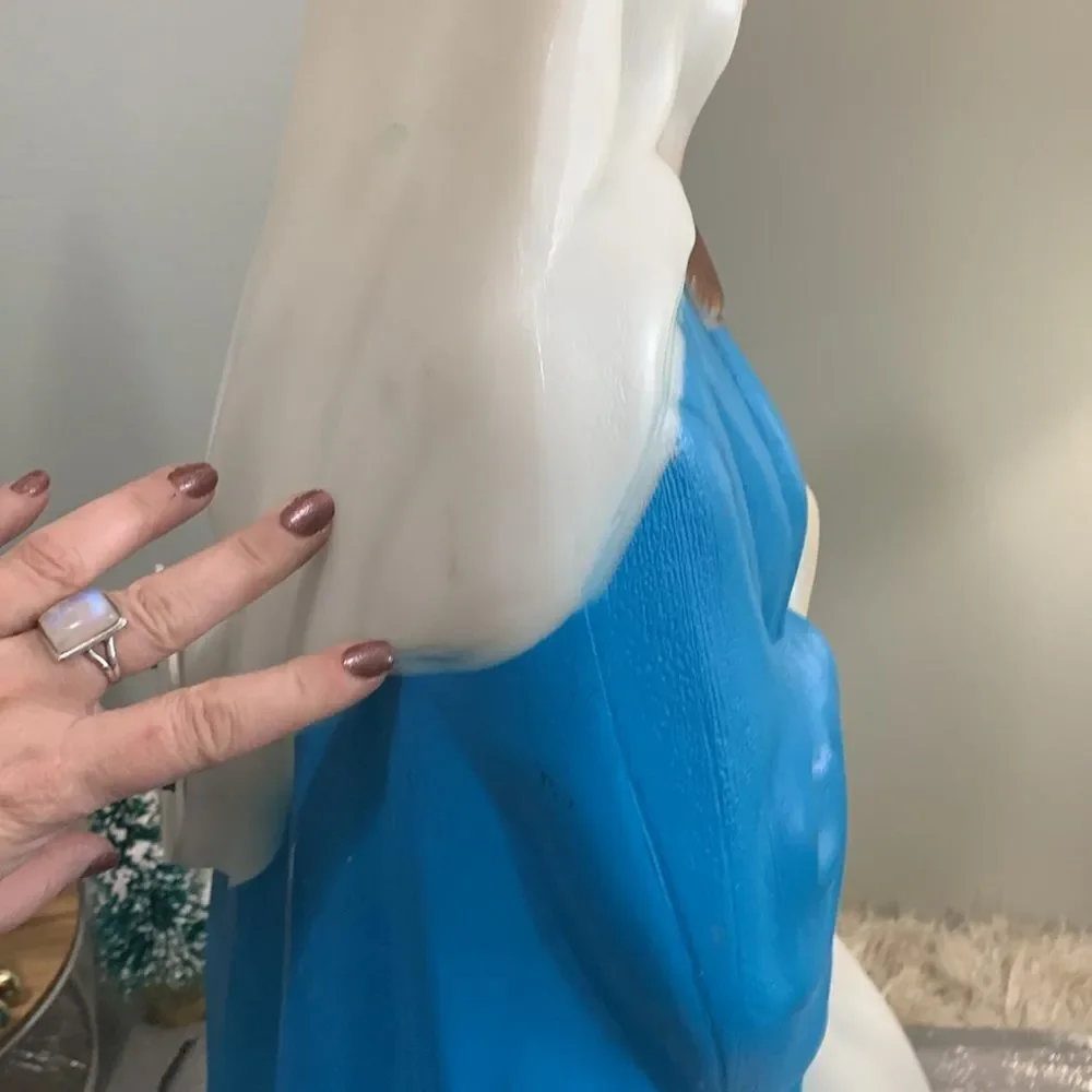Empire‎ Vintage Lighted Blow Mold Christmas Nativity Virgin Mary